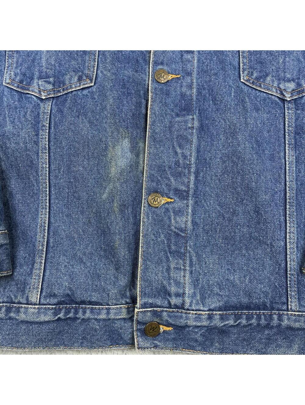Vintage Marlboro Country Store Denim Trucker Jacket Mens XL 90s Tobacco Promo - Picture 3 of 15